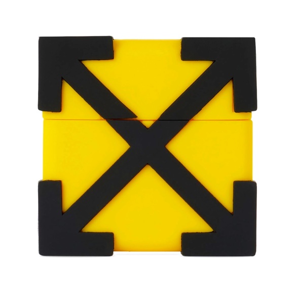 OFF-WHITE Yellow & Black Arrow AirPods Case - Picture 1 of 6